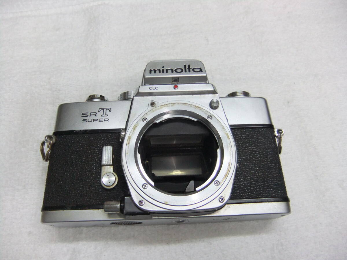 ふ73L(2) 1973年発売 MINOLTA ミノルタ SR T SUPER ボディ シャッターおります 動作未確認