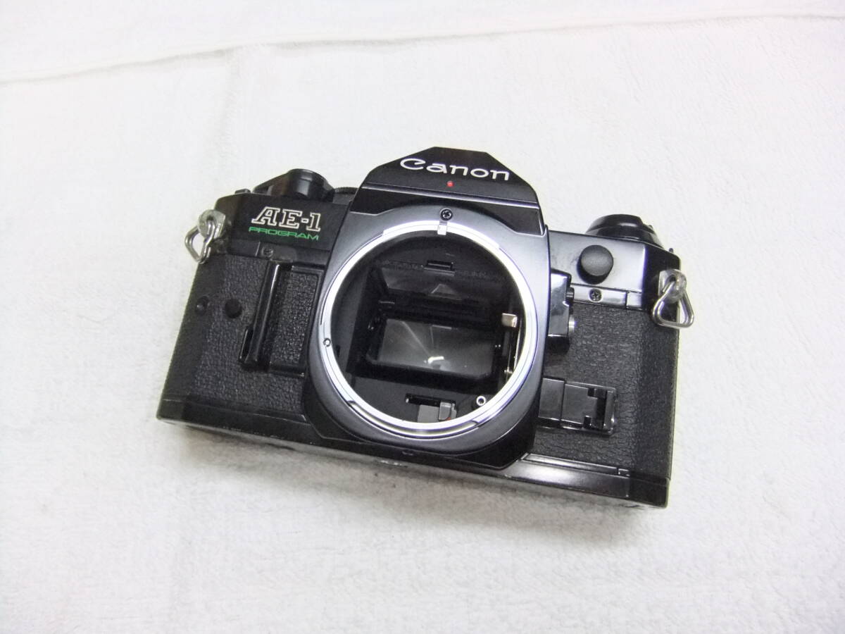 ふ67F 1981年発売 Canon キャノン AE-1 PROGRAM ブラック ボディ 動作未確認