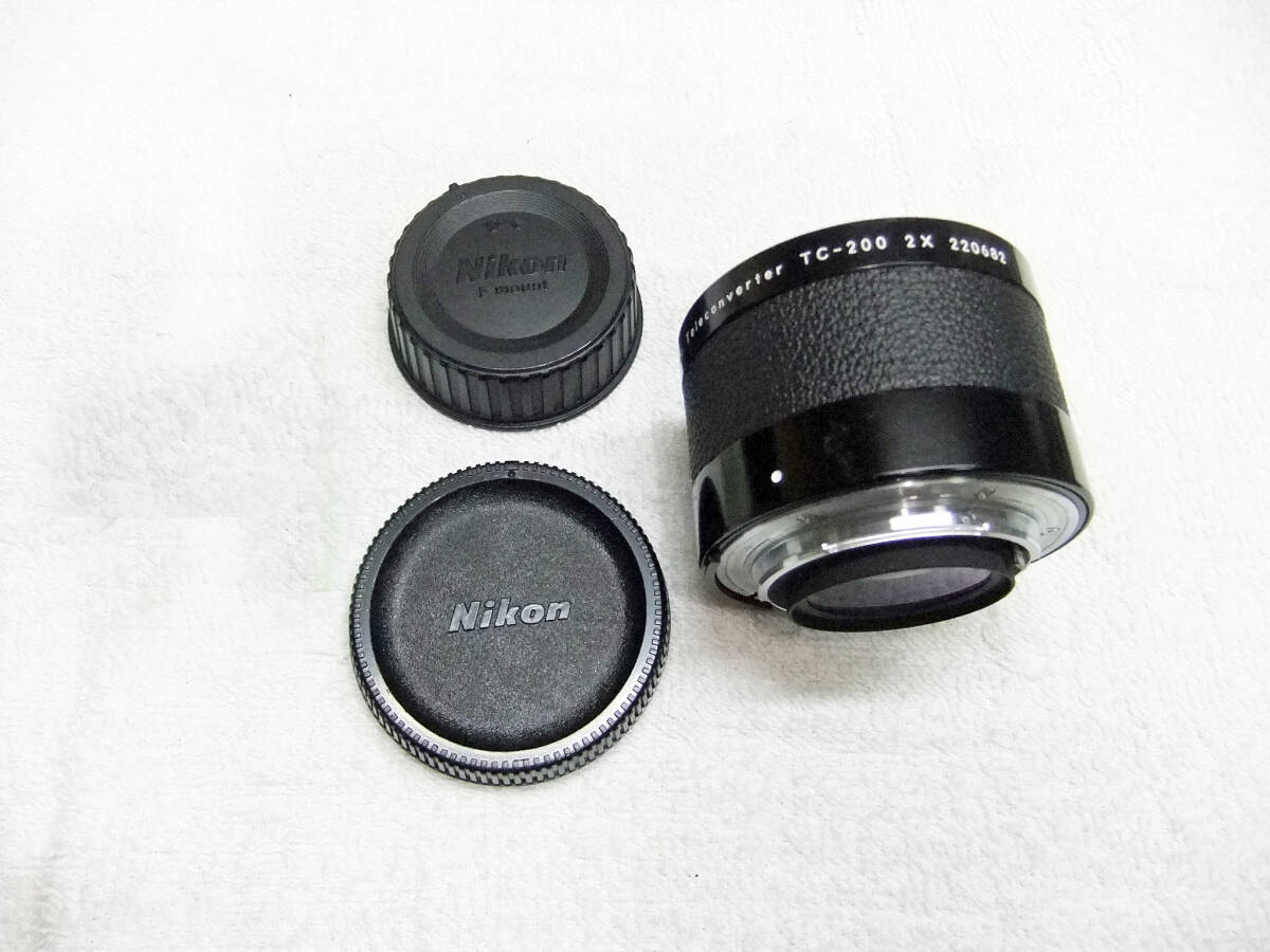 ふ57V ニコン NIKON Teleconverter テレコンバーター TC-200 2X キャップ付 動作確認済