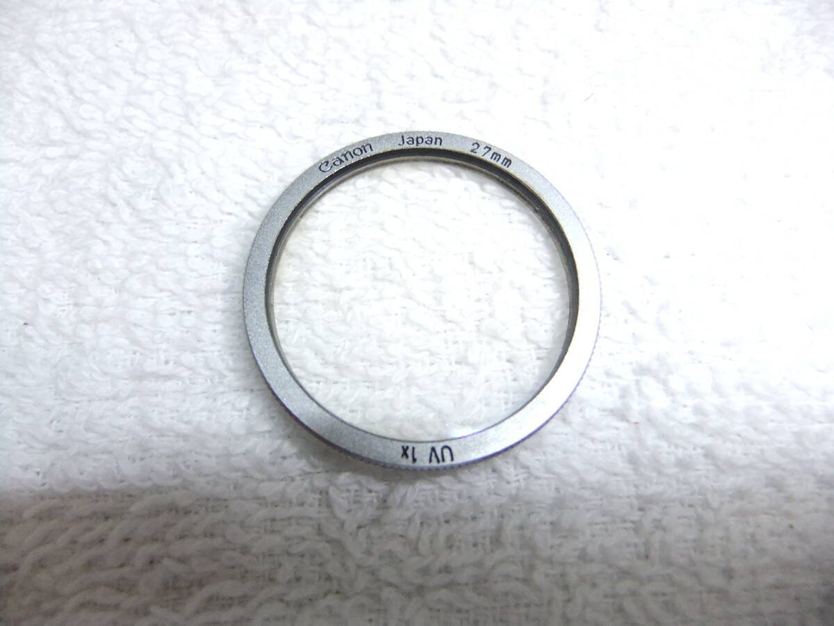 純正 CANON キヤノン UV 1X フィルター 27mm 送料140円