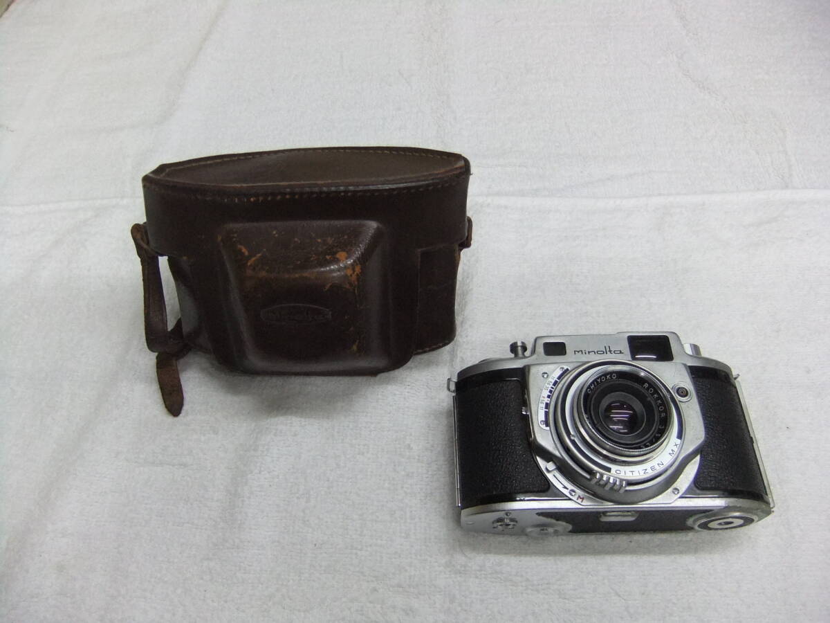ほ02K ミノルタ MINOLTA A ROKKOR 45mm F3.5 レンジファインダー ケース付 動作未確認