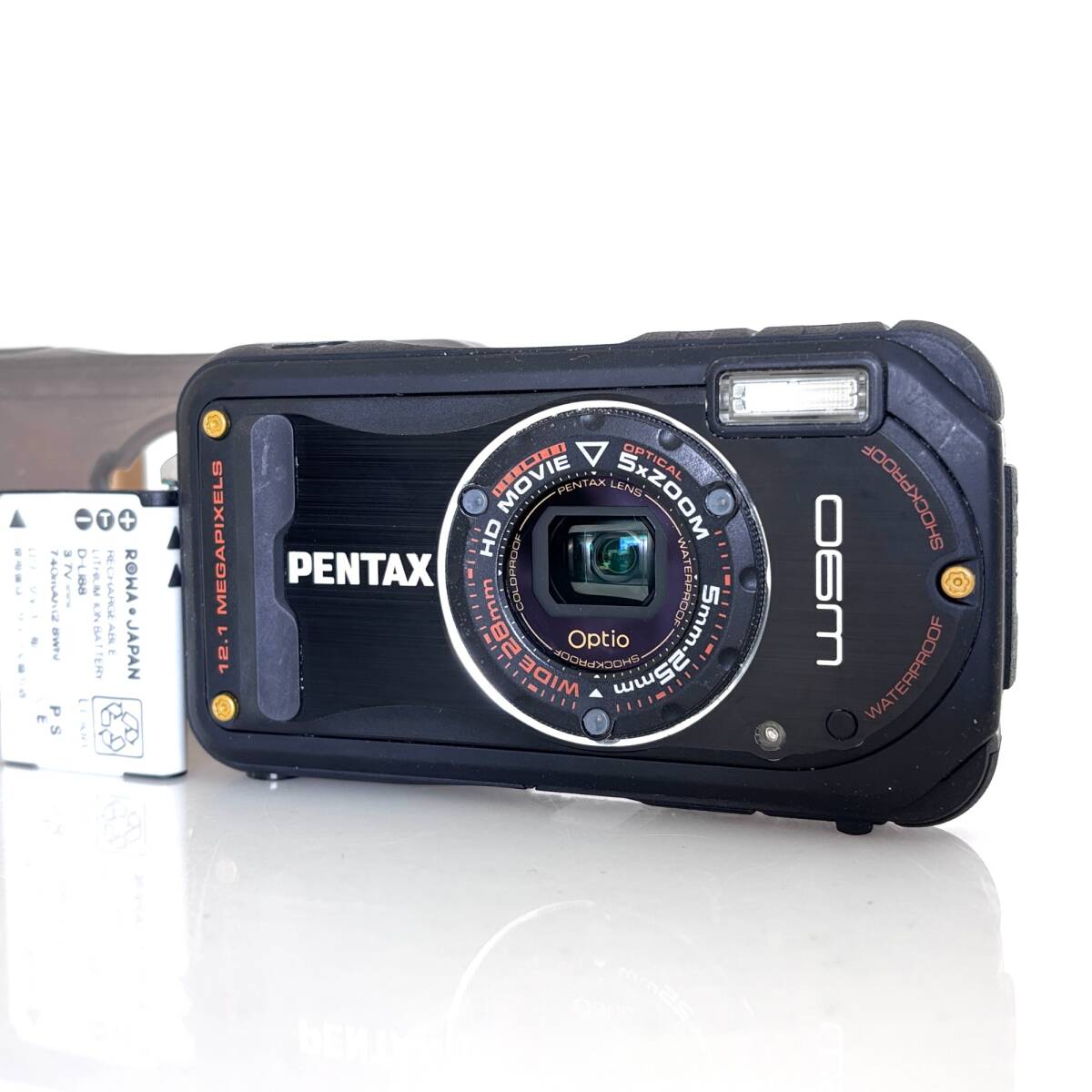 【ペンタックス】PENTAX W90 + 専用シリコンジャケット コンパクトデジタルカメラ #T065
