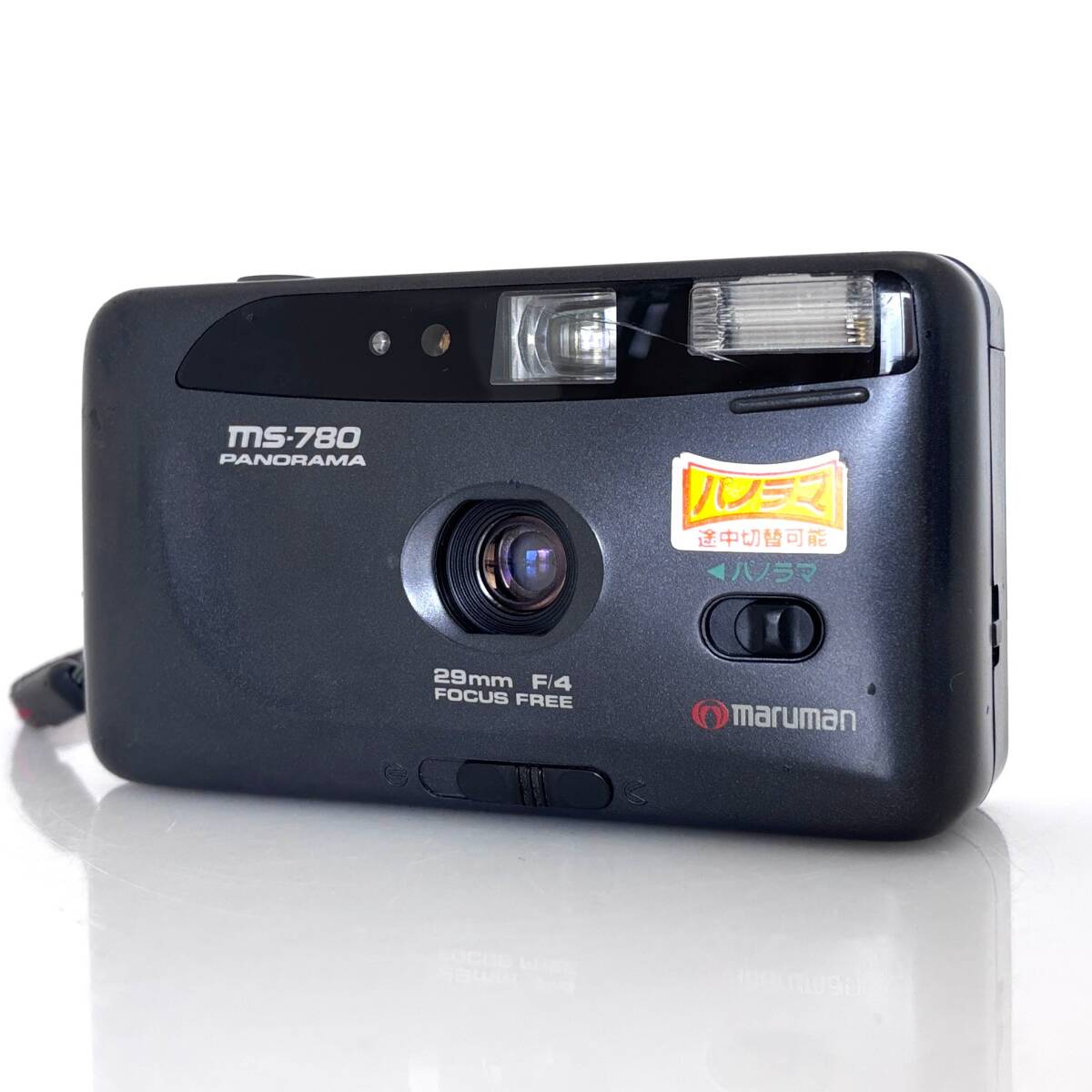 1円スタート ヒビあるけど動作バッチリ【マルマン】Maruman MS-780 PANORAMA コンパクトフィルムカメラ フラッシュ搭載 #T133A