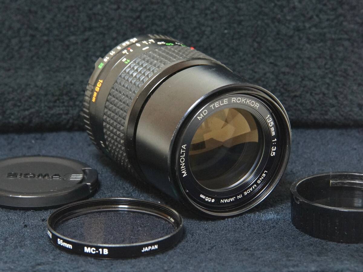 MINOLTA MD TELE ROKKOR 135mm F3.5 望遠レンズ【Operation Confirmed・動作確認済】