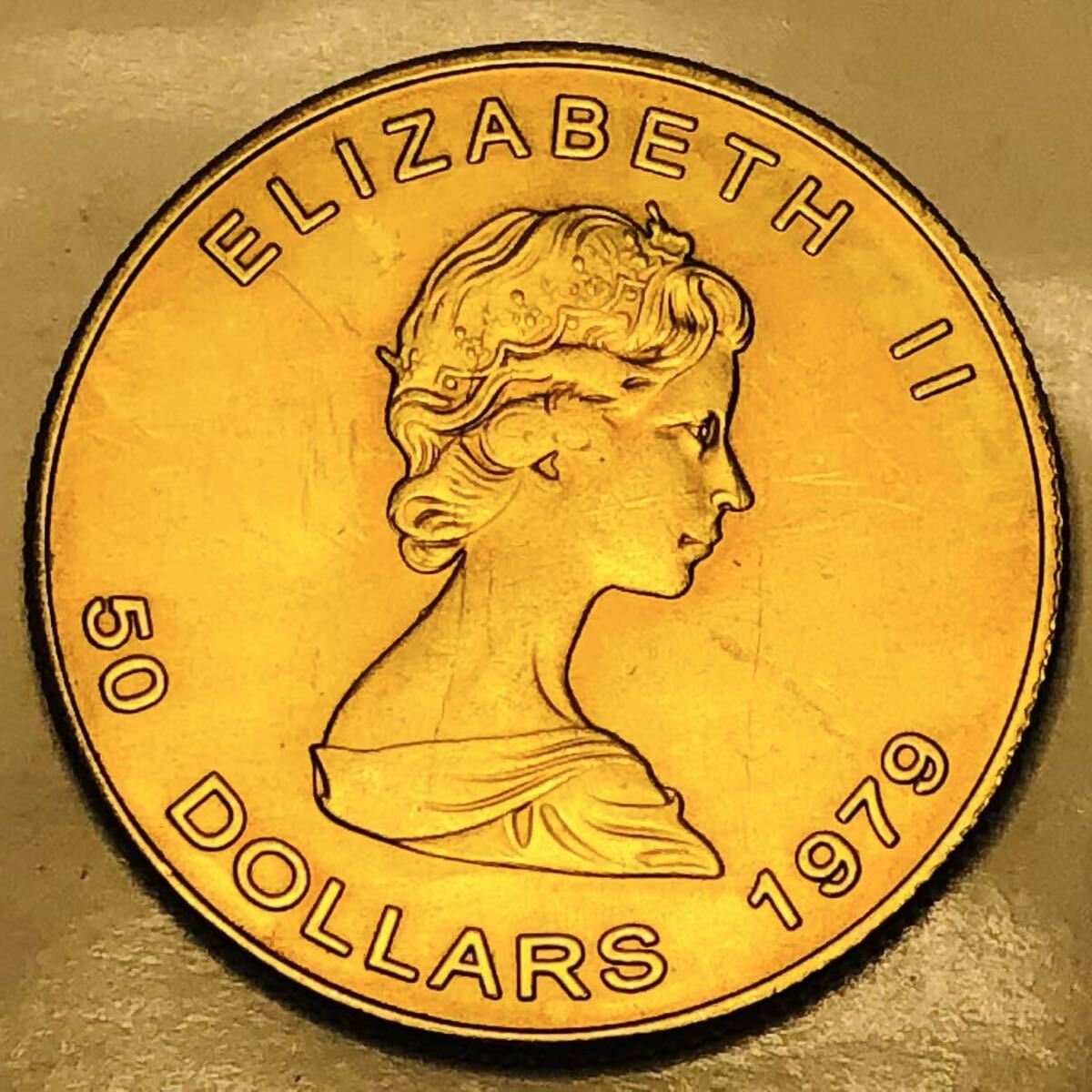 金貨　1979年　エリザベス2世 メイプルリーフ金貨 カナダ　古銭 蔵品　骨董品　 コレクション　 1