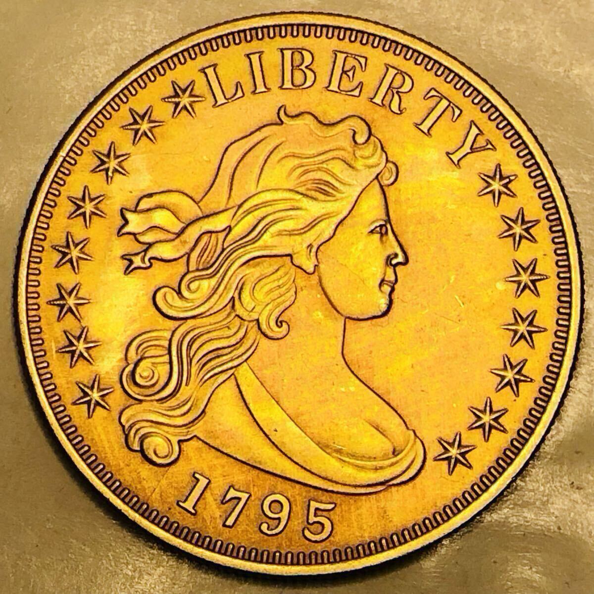金貨　1795年　自由の女神　リバディ金貨　イーグル　アメリカ　古銭 蔵品　骨董品　 コレクション