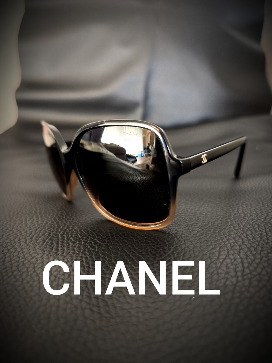 良品 CHANEL シャネル サングラス アイウェア ココマーク メガネ マトラッセ 眼鏡 セルフレーム 偏光 サングラス 5349-A グラデーション　