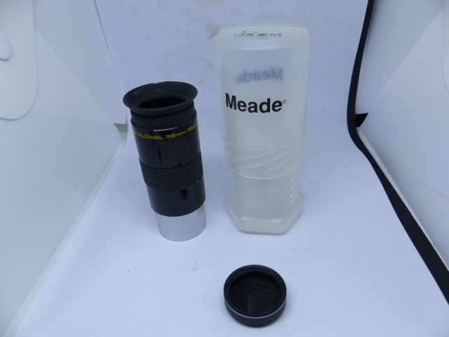 希少日本製 MEADE 長焦点 SUPER PL 32㎜ MCアイピース ＋ORION MOONレンズ ケース付 美品