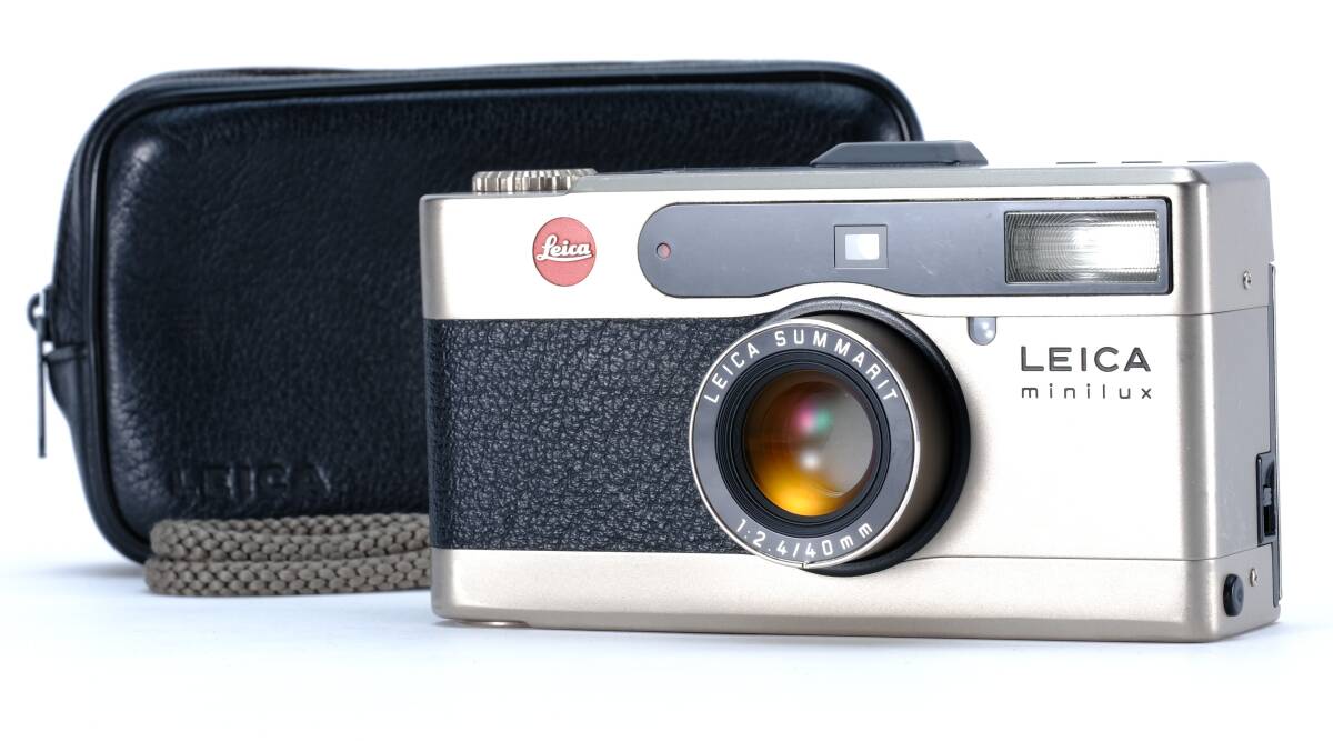 ライカ Leica Minilux Summarit 40mm F2.4 + 純正レザーケース　#158