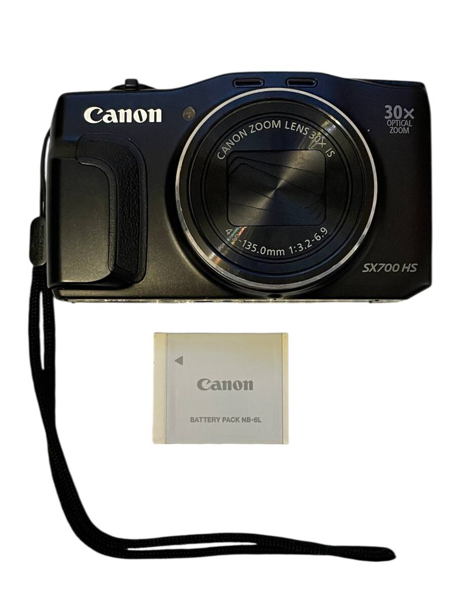 Canon PowerShot SX700 HS キャノン　ブラック　コンパクトデジタルカメラ　バッテリー付き　通電確認済み
