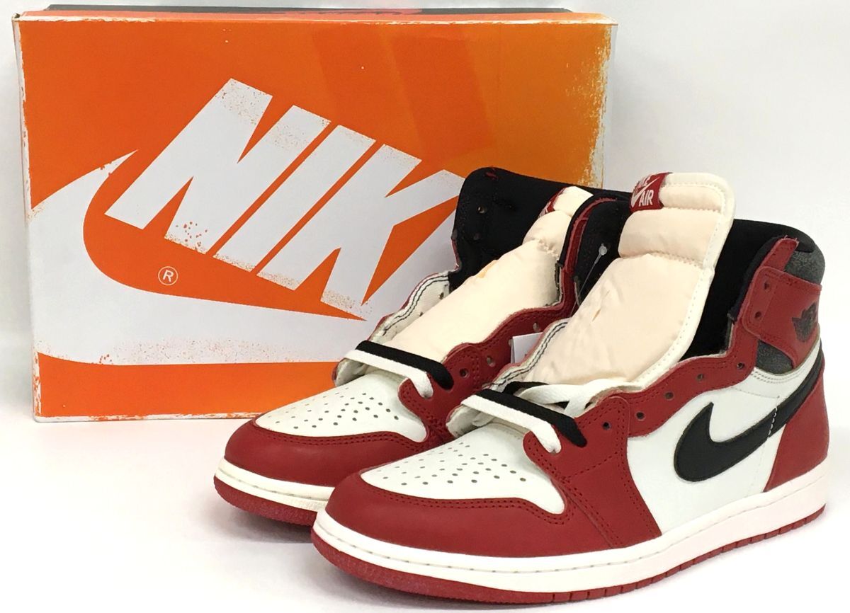 S11-038-149▲【未使用】NIKE AIR JORDAN 1 RETRO HIGH OG LOST& FOUND/CHICAGO DZ5485-612 ナイキ エアジョーダン スニーカー 26.0cm