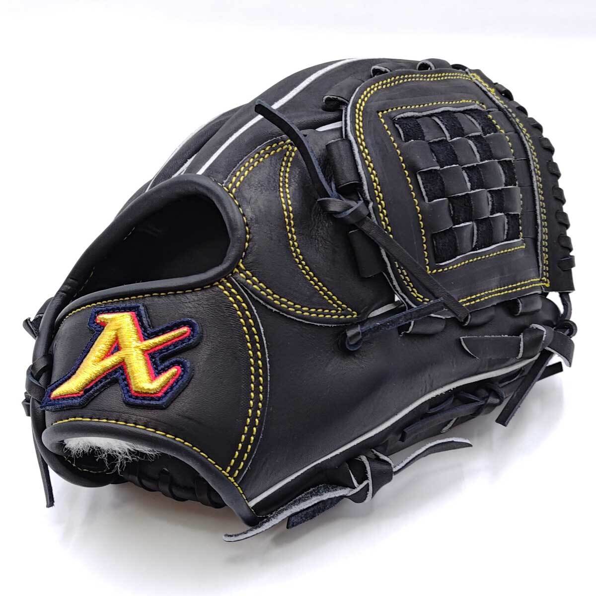 【中古・未使用品】ATOMS アトムズ 少年用 硬式グローブ AGC-Y21 右投 ユース 投手 内野手用 ブラック キッズ グラブ 野球 ステアレザー