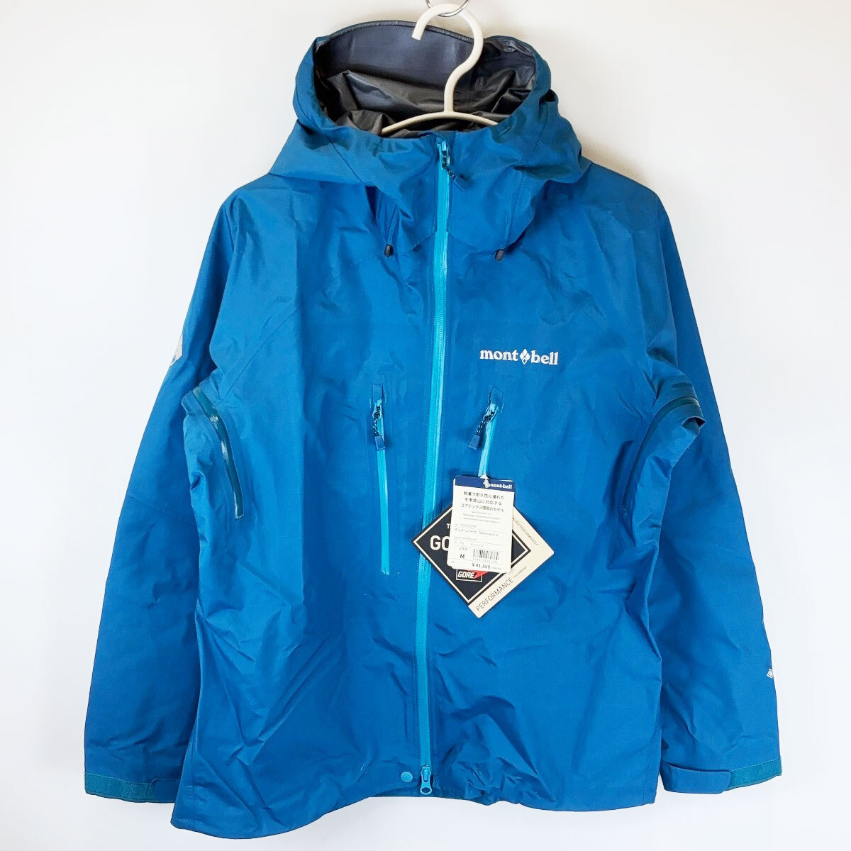 【中古・未使用品】モンベル ディナリパーカ M ターコイズ 1102574 レディース mont-bell 軽量 登山 高強度モデル GORE-TEX