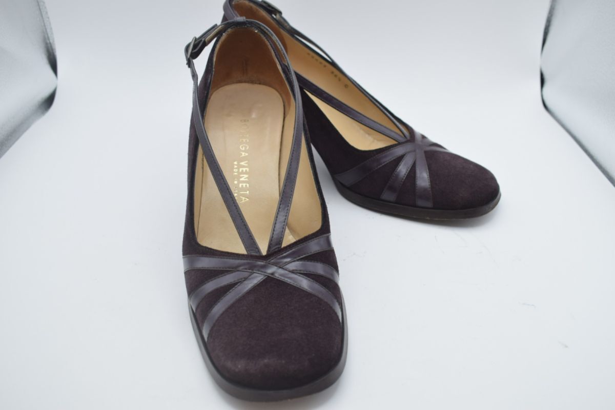 【37-2603-99-6】BOTTEGA VENETA ボッテガ・ヴェネタ スエードパンプス