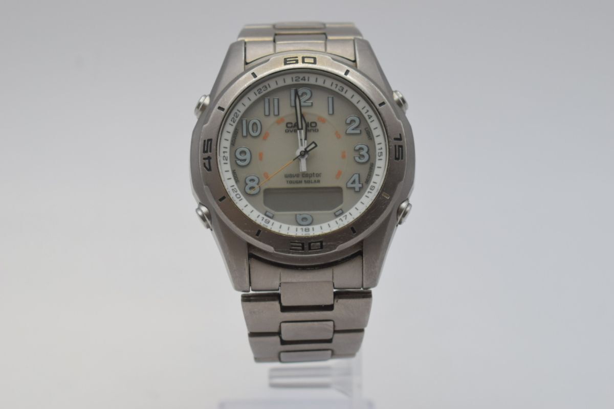 【39-2604-6-11】CASIO カシオ ウェーブセプター OVERLAND OAW-100 腕時計