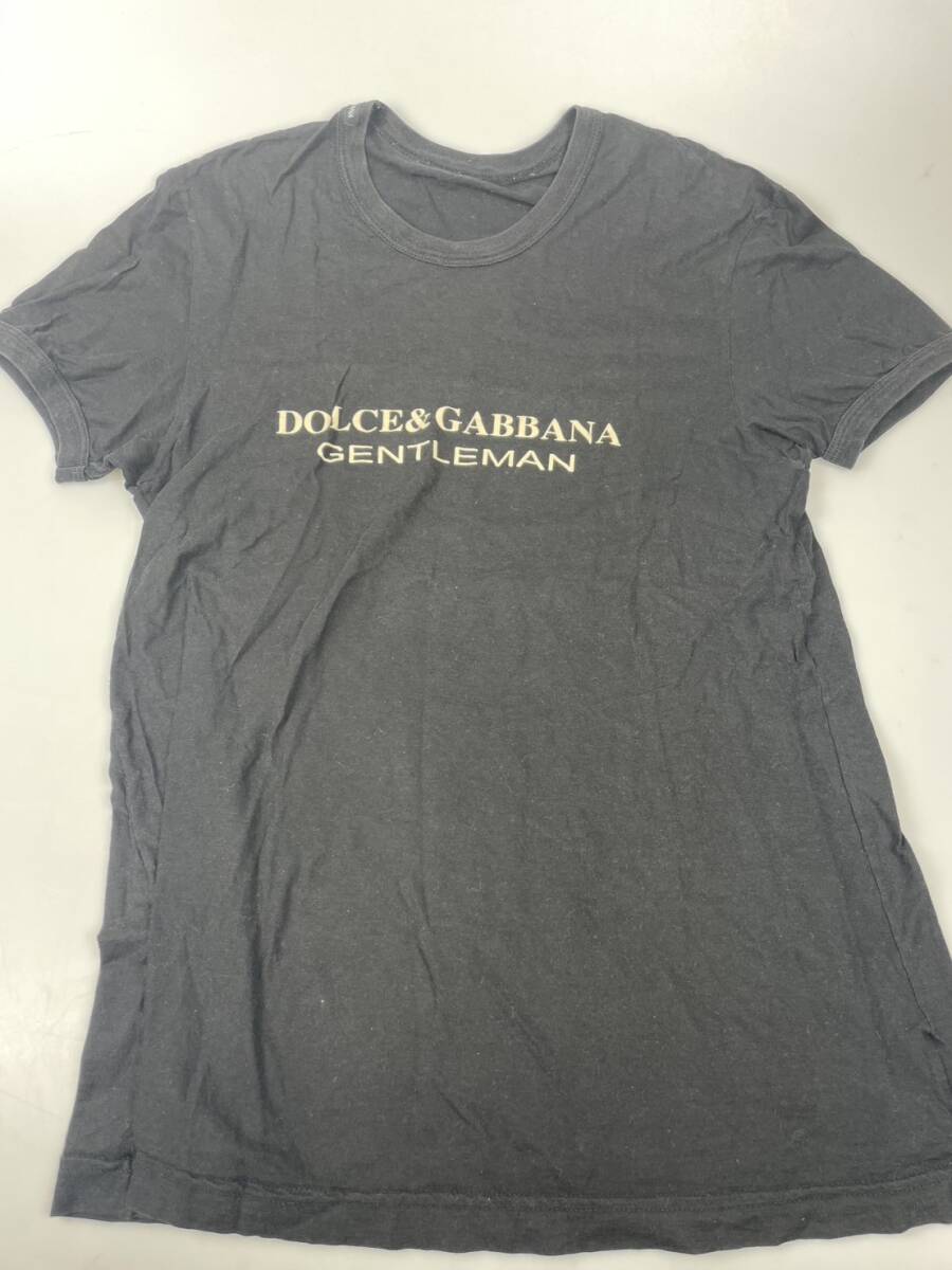 Dolce&Gabbana ドルチェ&ガッパーナ GENTLEMAN ロゴ入り Tシャツ