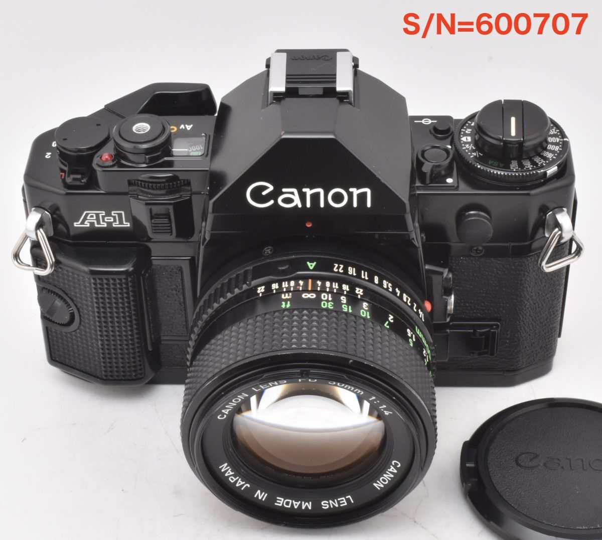 【EF-5RP測定】Canon A-1 ＋NEW FD 50mmF1.4 _P,S,A機能OK_整備済(600707_147)