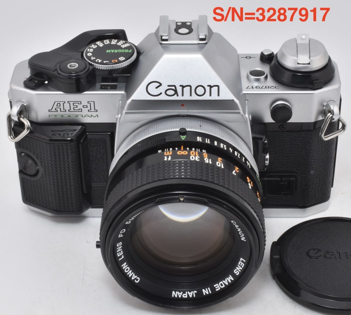 【EF-5RP測定】Canon AE-1 PROGRAM シルバー＋ FD50mmF1.4 S.S.C. P,S,機能OK_整備済(3287917_685T)