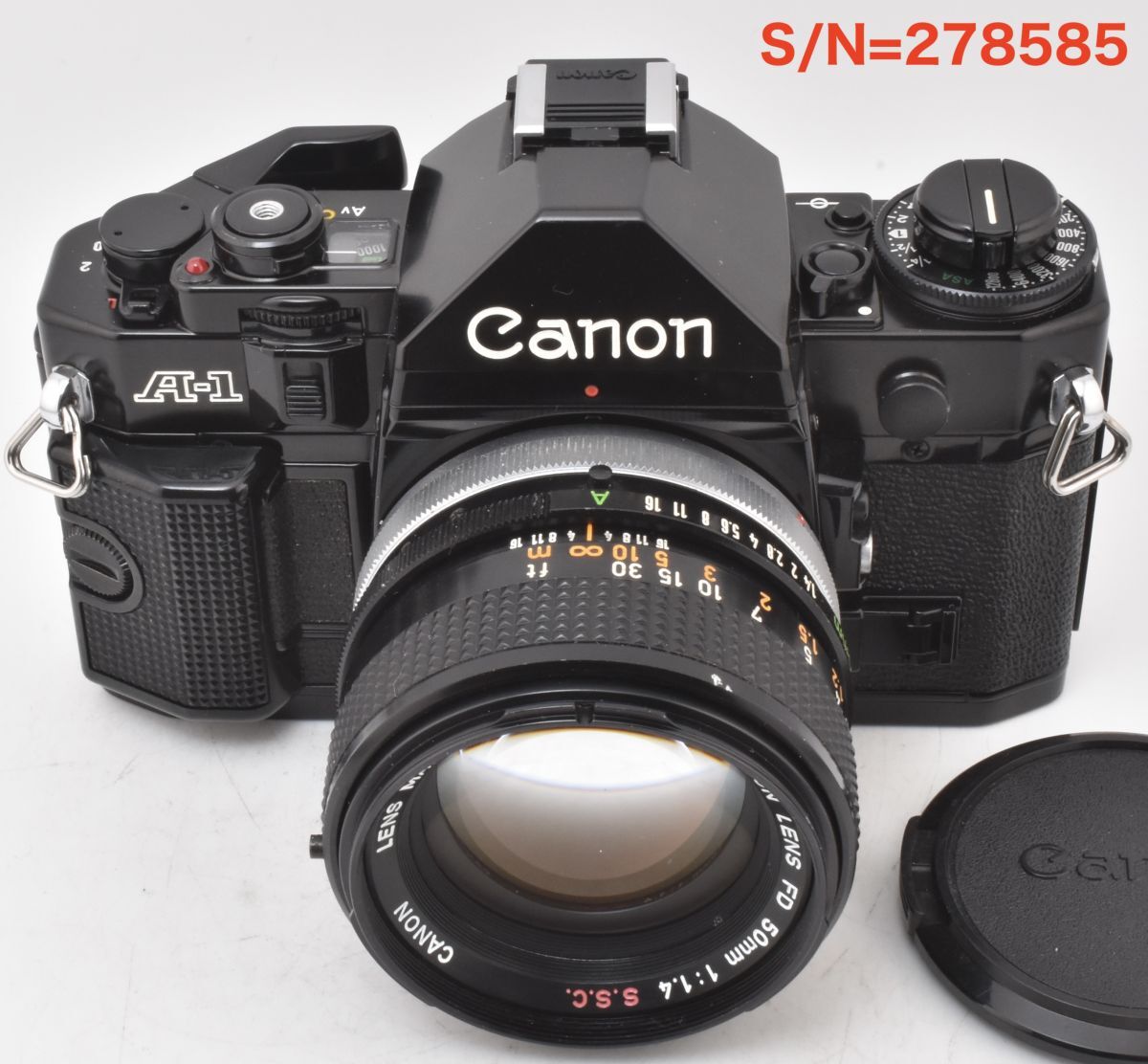 【EF-5RP測定】Canon A-1 ＋FD50mm F1.4 S.S.C._P,S,A機能OK_整備済(278585_146)