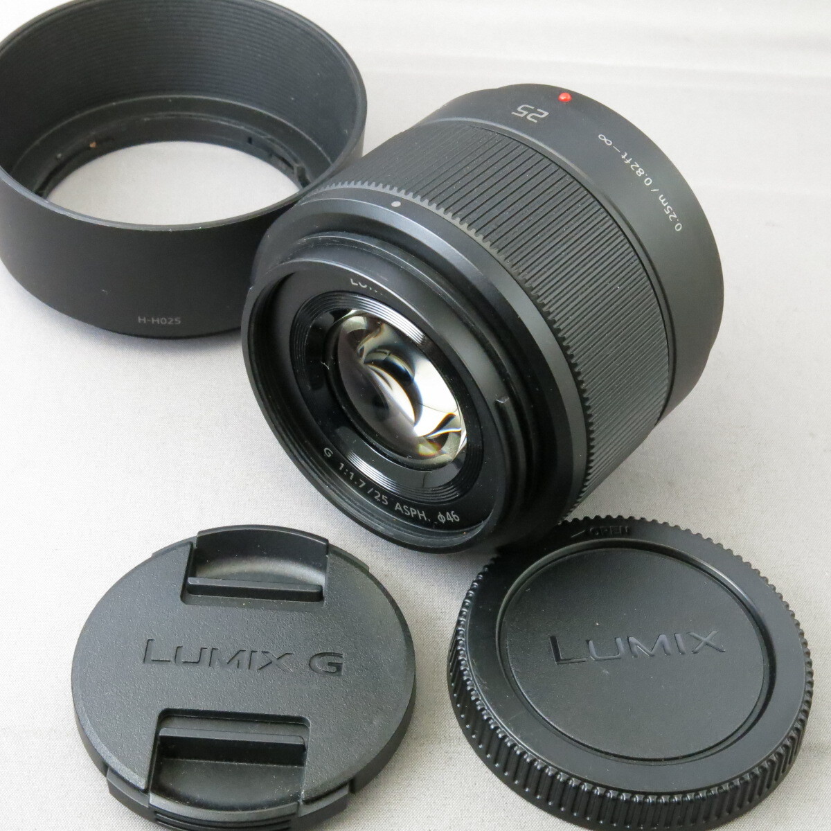 Panasonicパナソニック　LUMIX G25mmF1.7ブラック H-H025　★NO.10043