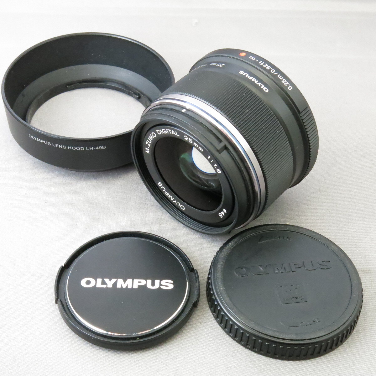 【美品】OLYMPUSオリンパス　M.ZUIKO DIGITAL25mmF1.8MSCブラック　マイクロフォーサーズ用★NO.10096
