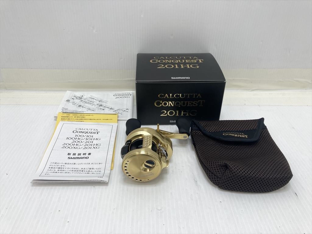 下松)SHIMANO シマノ ベイトリール CALCUTTA CONQUEST カルカッタコンクエスト 201 HG 釣具　展示未使用品 ◆★P260413R11A PD13A