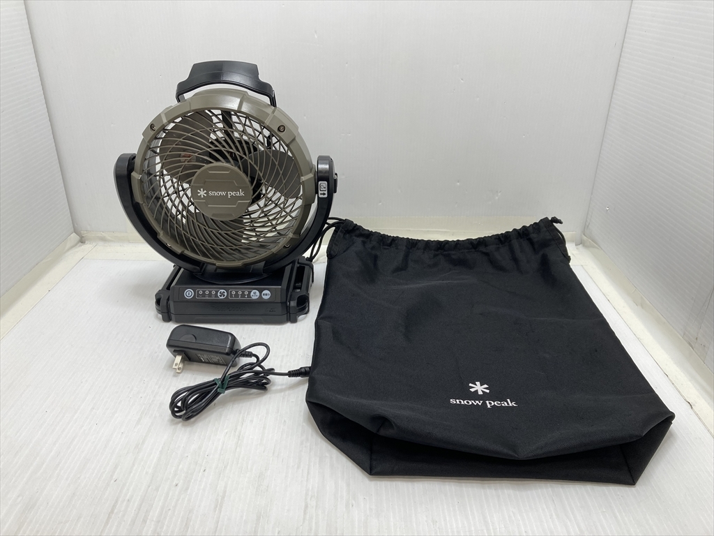 下松)snow peak スノーピーク フィールドファン MKT-102 2021年製 卓上扇 扇風機 首振り時異音あり ◆★J260420R01A PD20A