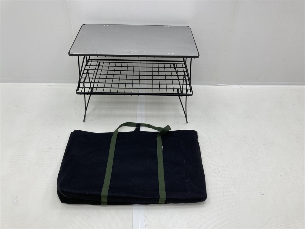 下松)UNIFLAME ユニフレーム フィールドラック ブラック 2段 ステンレス天板 収納袋付き アウトドア ◆★J260420R09B PD20A