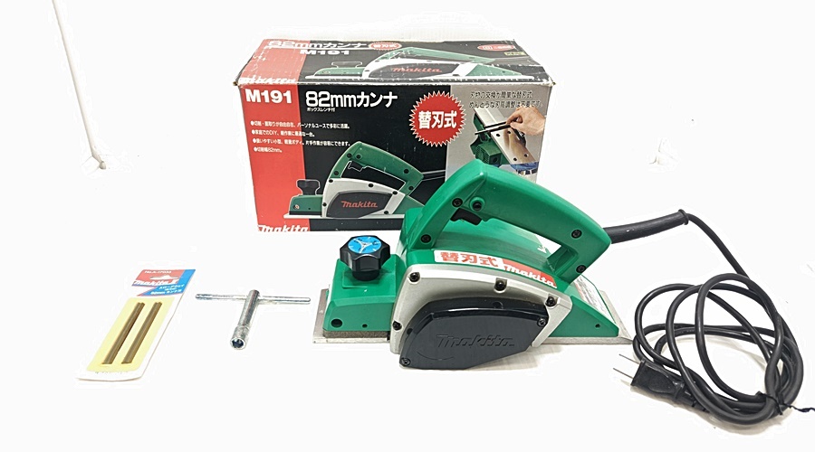 下松)makita マキタ 82mm カンナ M191 100V 480W 500-60Hz 現状品 ▲★K260407N03B PD07C