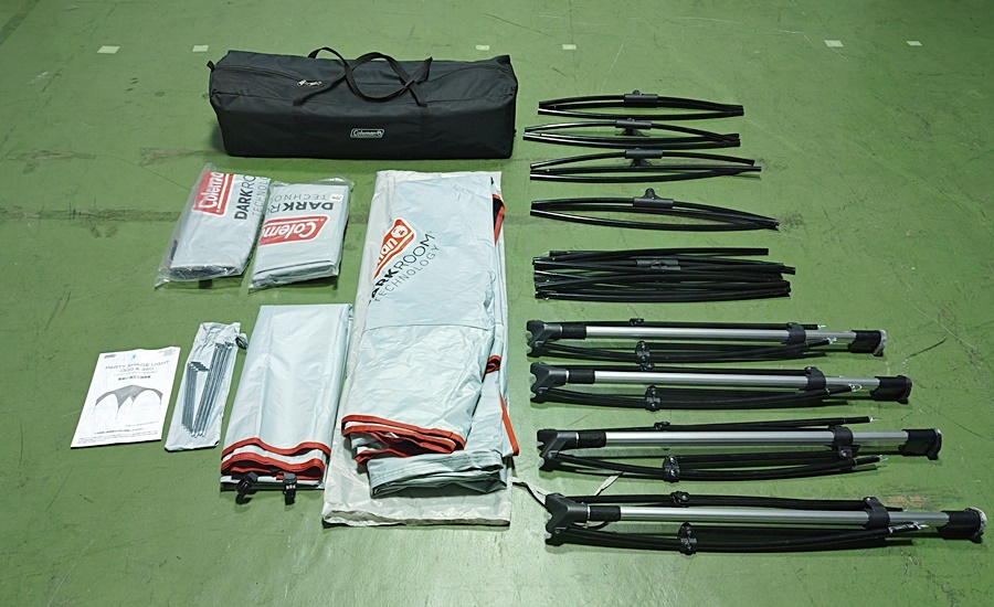 下松)Coleman コールマン パーティシェードライト300 サイドウォール3個付き 中古 アウトドア　キャンプ ▲★J251216N01B NN16B