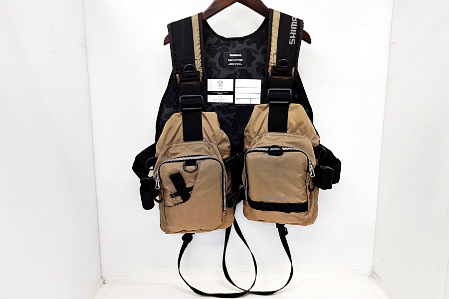 下松)SHIMANO シマノ ゲームベストライト VF-068T レジャー用ライフジャケット（固定式） 現状品 ▲★J260401N10A PD01C