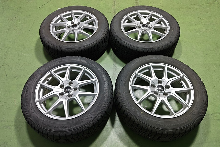 下松)SPORT DAISY 17インチ 7J+48 5H/114.3 TOYO トランパスTX 215/60R17 スタッドレス 4本セット ▲★C260406N05B PD06C