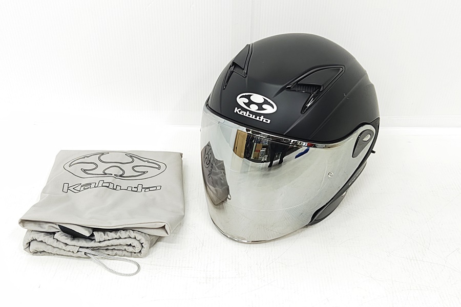 下松)KABUTO EXCEED インナーサンシェード付オープンフェイス ヘルメット Lサイズ 2023年製 ▲★C260413N02B PD13C