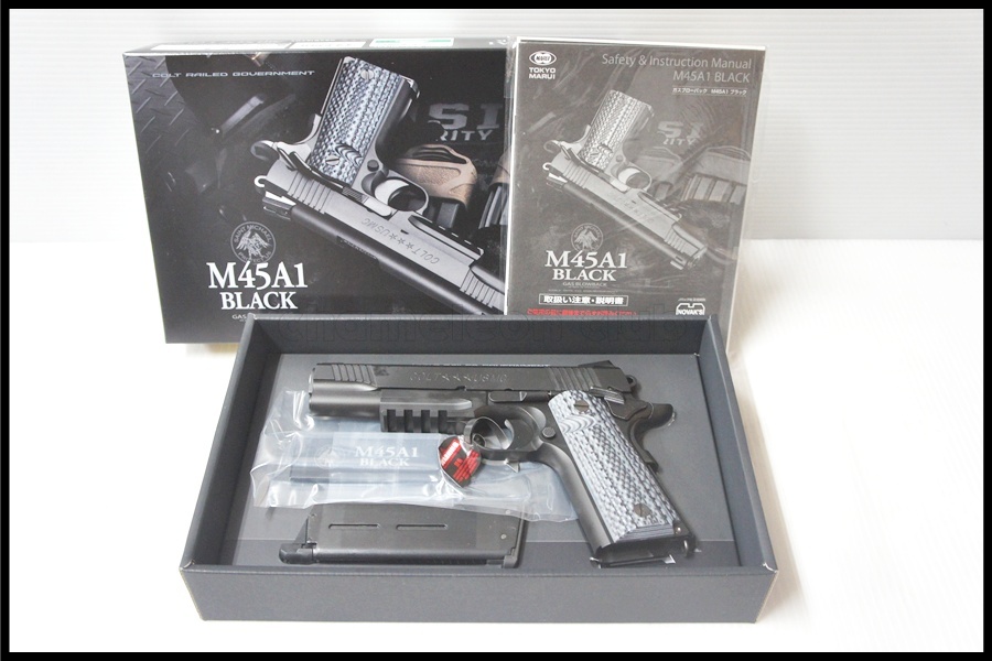 福岡)美品 東京マルイ M45A1 ブラック ガスブローバック