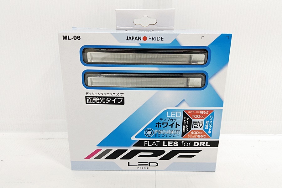 下松)【未開封】IPF LED PRIME フラット LES for デイランプ ML-06 ホワイト 面発光タイプ 12V デイライト ▲★C260423N01A PD23C