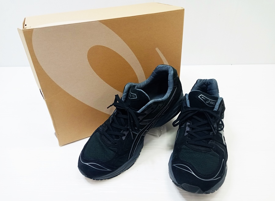 下松)【美品】asics アシックス GEL-KAYANO 14 スニーカー 1201A244-001 29.5cm Black/Carrier Grey ◆N2502036 NB18A