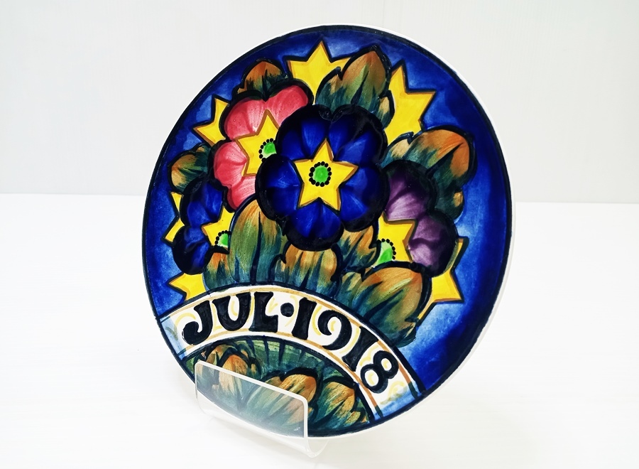 下松)【ヴィンテージ/美品】Royal Copenhagen ロイヤルコペンハーゲン 1918年 クリスマス プレート 壁掛け ◆N2511037 NM10A