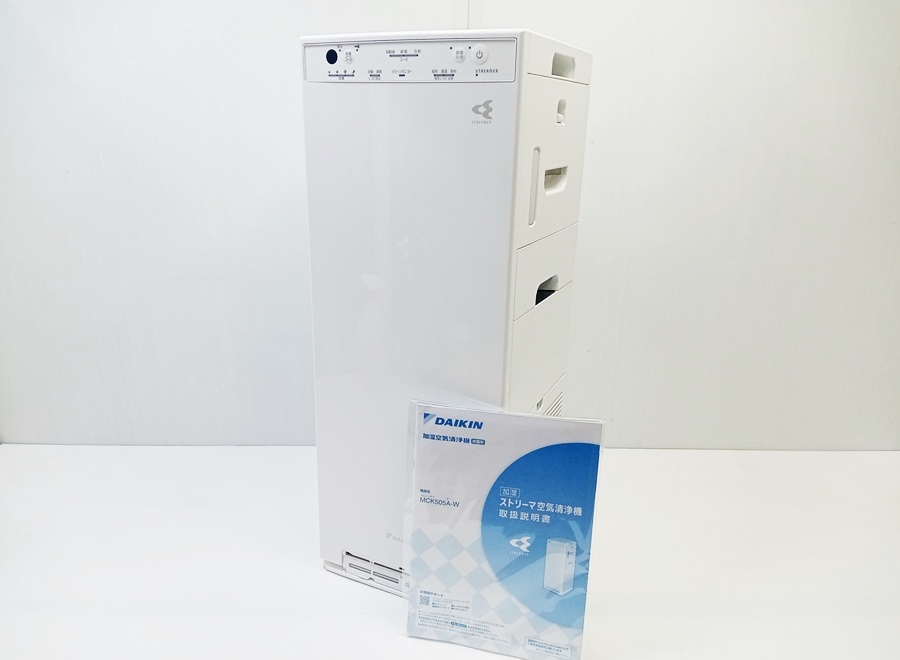下松)【美品】DAIKIN ダイキン 空気清浄機 加湿機能付 加湿ストリーマ MCK505A 2024年 リモコン欠品 ◆N2512014 NN05A