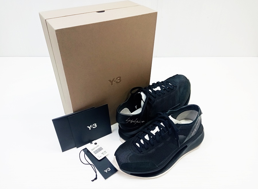 下松) 【美品】Y-3 ワイスリー ローカ ット スニーカー メンズ ブラック S-ゲンド ラン JQ2451 26.5cm ◆N2604031 PD10A
