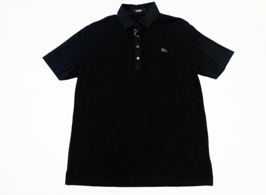 下松)【美品】BURBERRY BLACKLABEL バーバリーブラックレーベル 半袖ポロシャツ ノバチェック サイズ ３ ◆N2604049 PD16A