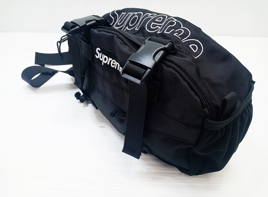 下松)Supreme シュプリーム 19AW ウエストバッグ ボディバッグ ボックスロゴ ブラック ◆N2604060 PD21A