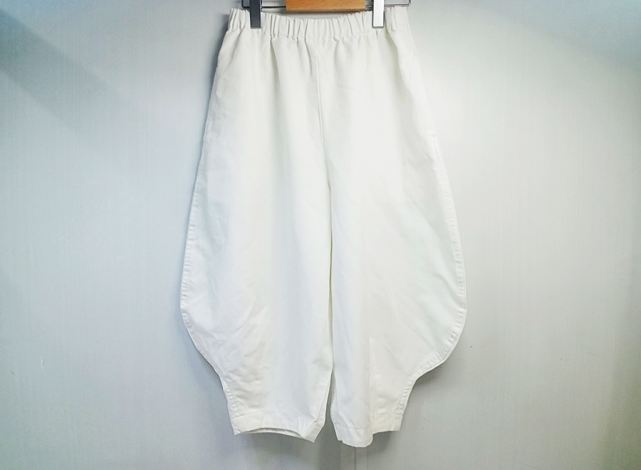 下松)COMME des GARCONS コム デギャルソン ワイドパンツ ホワイト 白 レディース RS-P024 サイズ XS ◆N2604043 PD14A