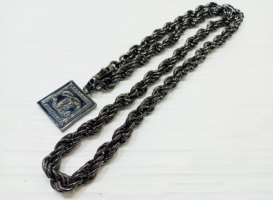 下松)CHANEL シャネル 05A ココマーク プレート チェーン ベルト ネックレス ◆N2604073 PD22A