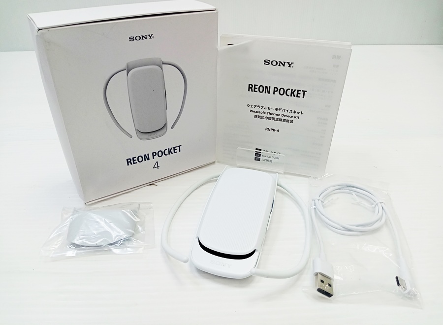 下松)SONY ソニー レオンポケット4 RNPK-4 冷温両対応 ネックバンド ウェアラブルサーモデバイスキット ◆N2604074 PD22A