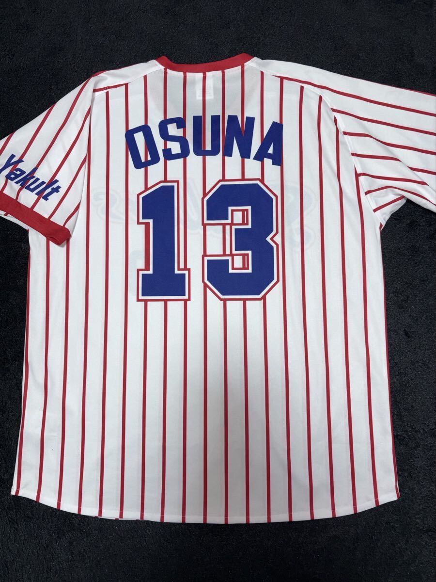 即決 送料無料 東京ヤクルトスワローズ ホセ オスナ ユニフォーム マジェスティック製 FREE 昇華プリント 球団創設55周年 受注生産 復刻