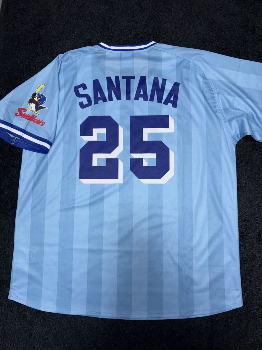 即決 送料無料 東京ヤクルトスワローズ ドミンゴ サンタナ ユニフォーム マジェスティック製 FREE 昇華プリント 球団創設55周年 受注 復刻