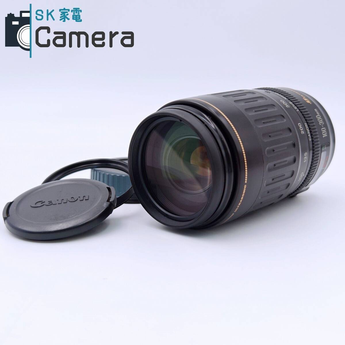 【中古】 Canon 100-300ｍｍ F4.5-5.6 USM キャノン キャップ付