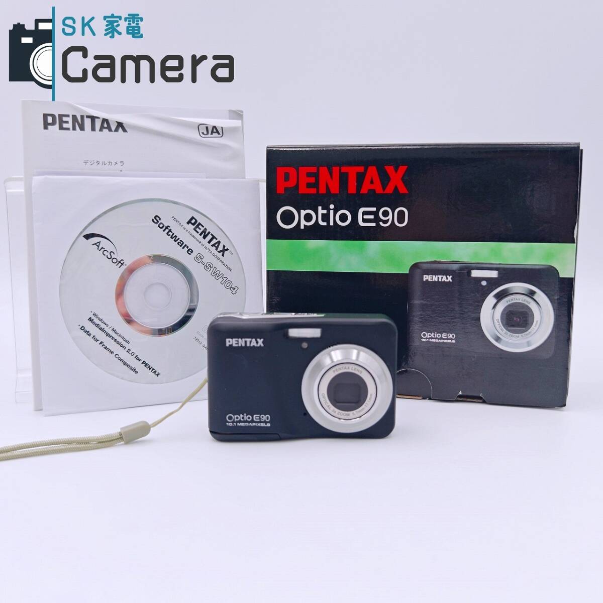 【中古】 PENTAX Optio E90 ペンタックス コンパクトデジタルカメラ 単三電池駆動