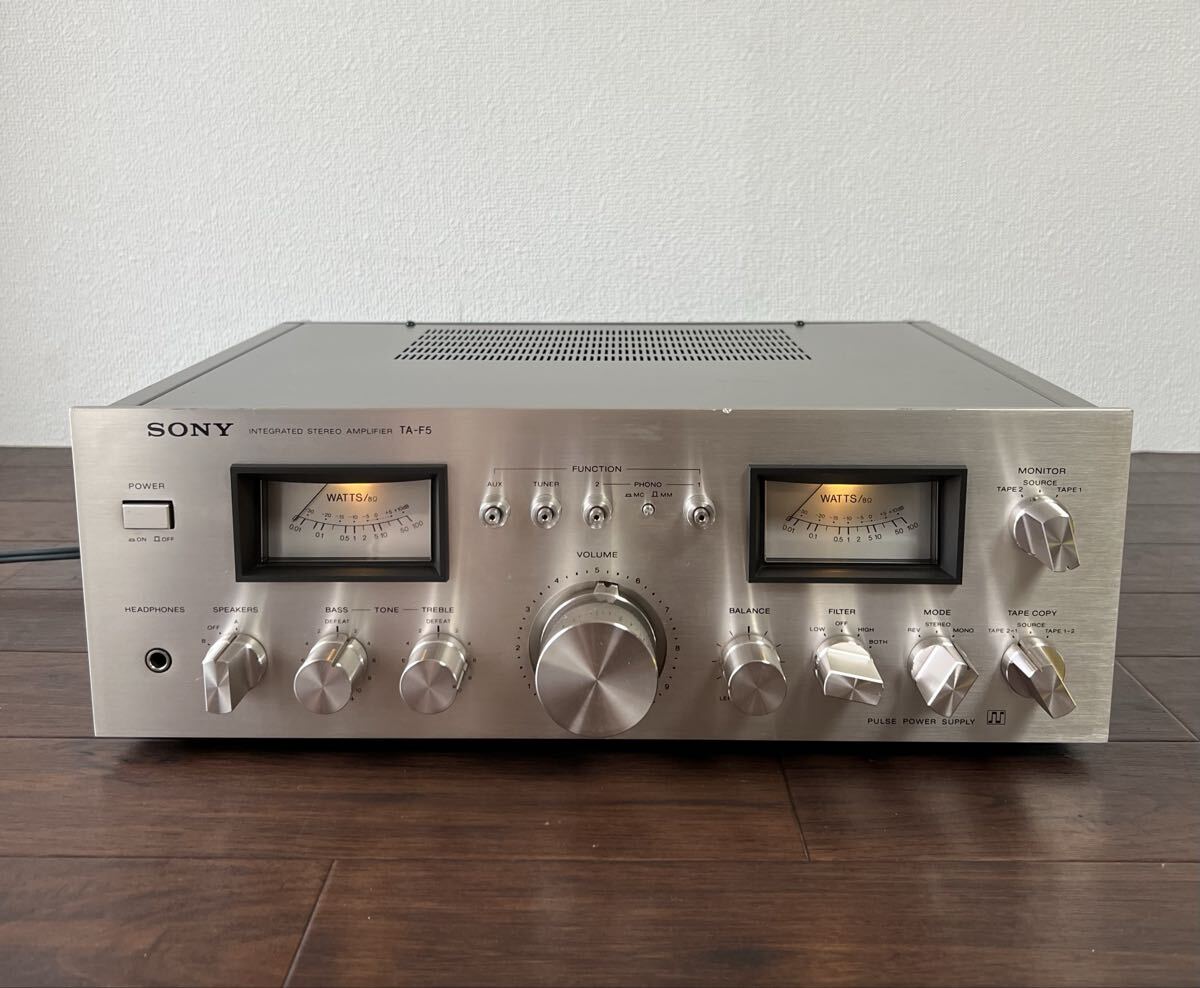 ソニー SONY プリメインアンプ TA-F5 通電確認済み 中古 現状渡し