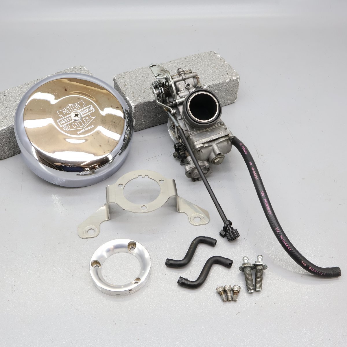 ハーレー FCR キャブレター KEIHEN ケイヒン サンダンス PKL24 S48B4 SUNDANCE サンダンス エアクリ セット　260310CF0222